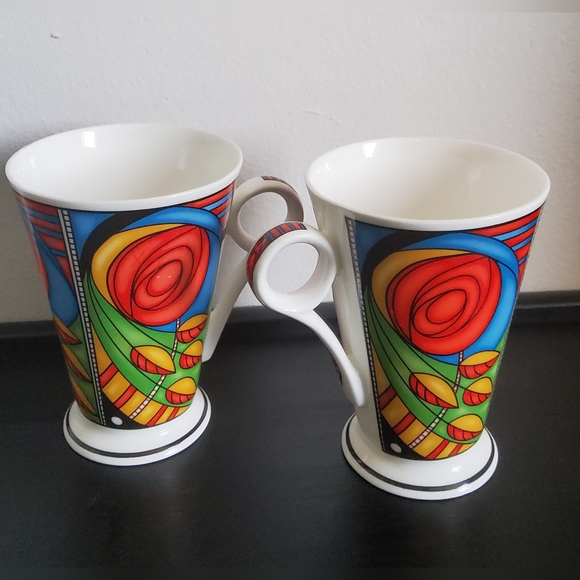 Vintage Fine Bone China Cups by Wren England, set of 2 - Picture 1 of 7